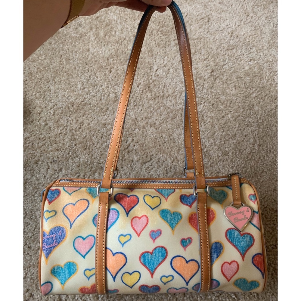 Vintage Dooney & Bourke Hearts Doctor Barrel purse